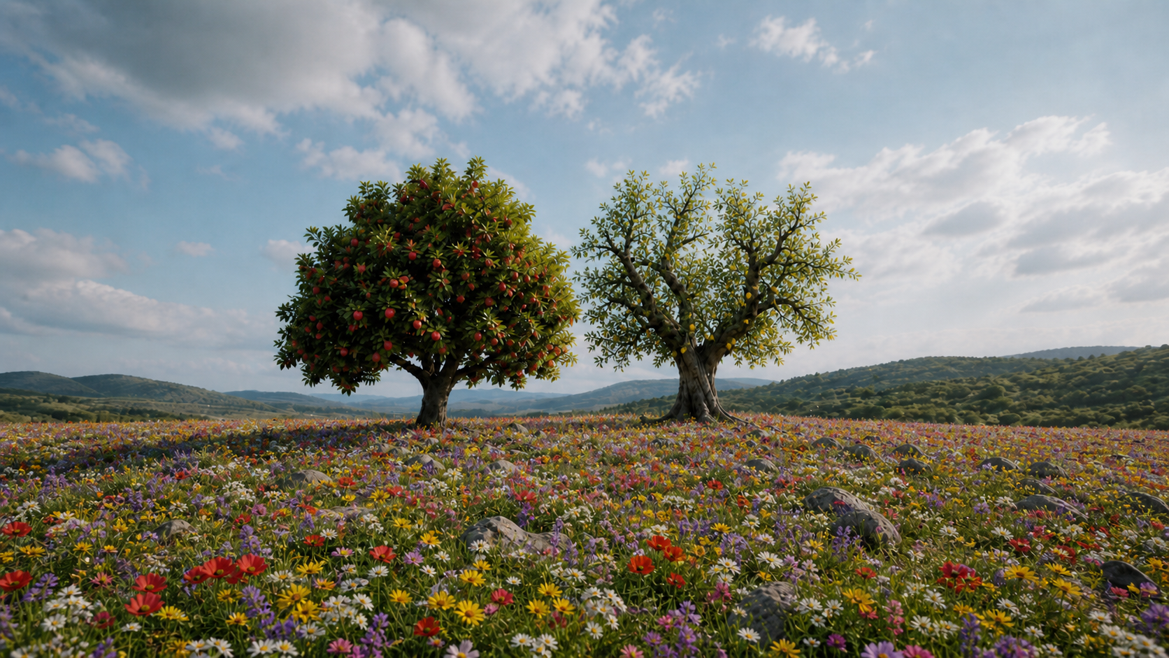 The Two Trees in the Garden